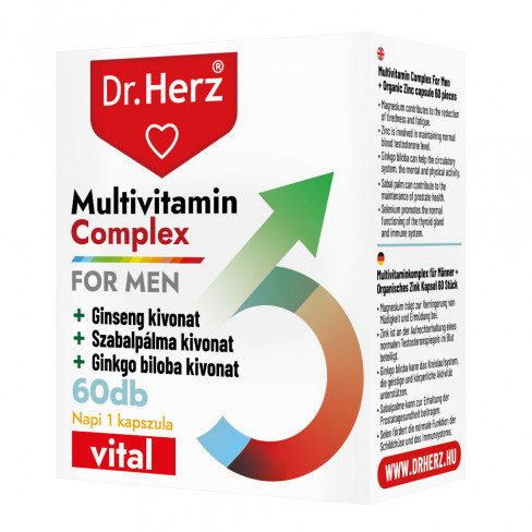 DR.HERZ MULTIVITAMIN FÉRFIAKNAK KAPSZULA 60 DB