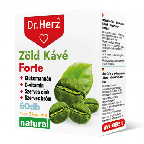Vásároljon Dr.herz zöld kávé + króm kapszula 60db terméket - 2.571 Ft-ért