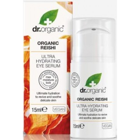 DR.ORGANIC BIO REISHI GOMBA ULTRA HIDRATÁLÓ SZEMKÖRNYÉKÁPOLÓ SZÉRUM 15 ML