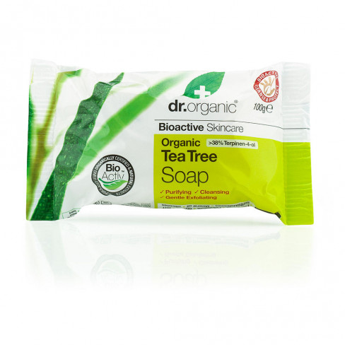 Vásároljon Dr.organic bio teafa szappan 100g terméket - 1.300 Ft-ért