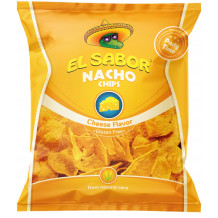 EL SABOR BIG NACHO CHIPS GLUTÉNMENTES SAJTOS 225 G