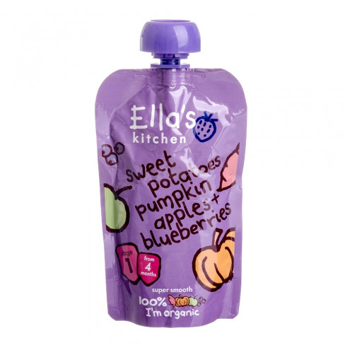 Vásároljon Ellas kitchen édeskrumpli tök alma áfonya bio bébiétel 120g terméket - 606 Ft-ért