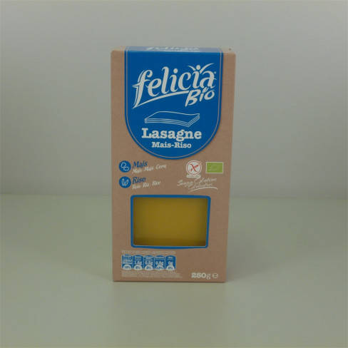 Vásároljon Felicia bio gluténmentes tészta kukorica-rizs lasagne 250g terméket - 1.541 Ft-ért
