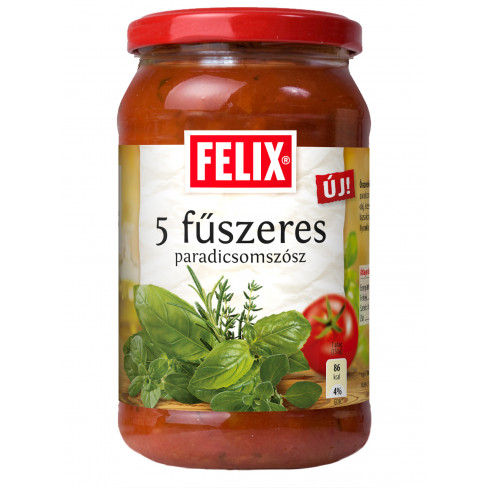 Vásároljon Felix sugo 5 fűszeres paradicsomszósz 360 g 360g terméket - 909 Ft-ért
