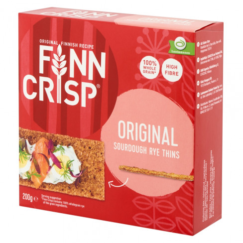 Vásároljon Finn crisp vékony ropogós kenyér natúr 200g terméket - 604 Ft-ért
