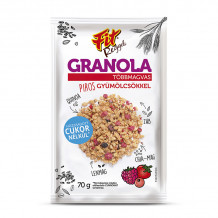 Fit reggeli granola piros gyümölcs 70g
