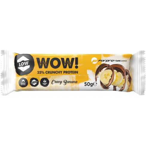 FORPRO WOW 25% CRUNCHY PROTEIN SZELET CRAZY BANANA 50 G