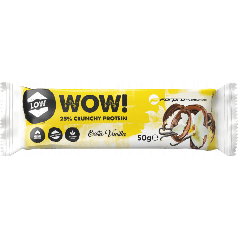FORPRO WOW 25% CRUNCHY PROTEIN SZELET EXOTIC VANILLA 50 G