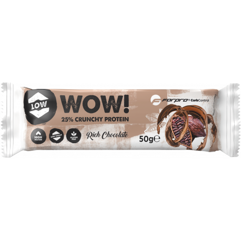 FORPRO WOW 25% CRUNCHY PROTEIN SZELET RICH CHOCOLATE 50 G