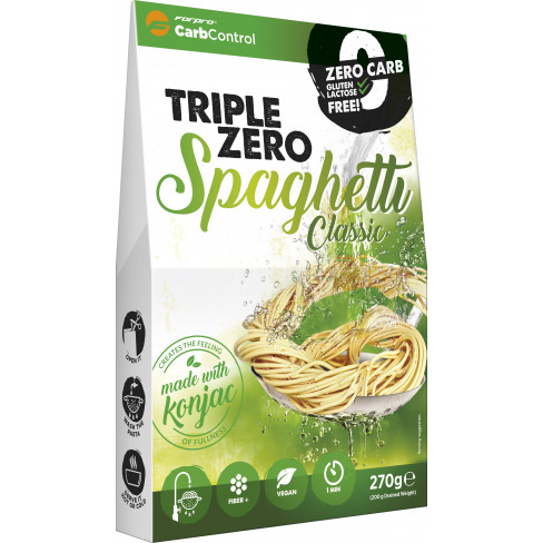 Vásároljon Triple zero pasta spaghetti 270g terméket - 808 Ft-ért