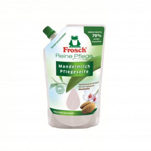 Vásároljon Frosch folyékony szappan utántöltő almond milk 500ml terméket - 1.138 Ft-ért