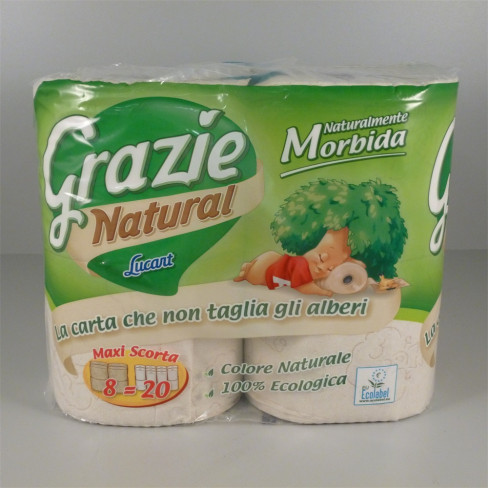 Vásároljon Grazie natural maxi öko toalettpapír 8db terméket - 1.400 Ft-ért
