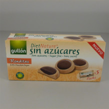 Gullón ronditas keksz étcsokoládéval töltött,édesítőszerrel 186g