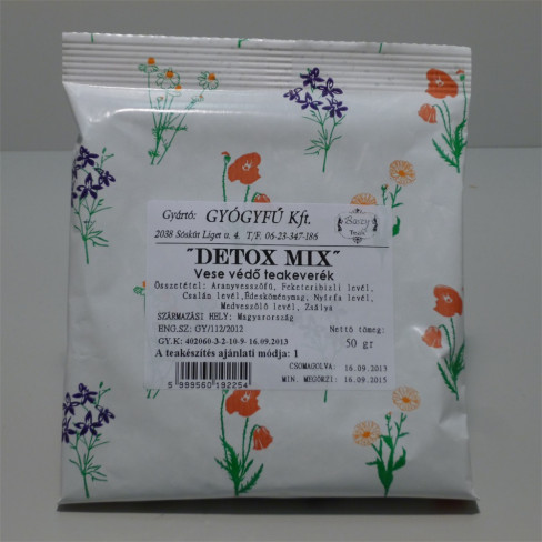 Vásároljon Gyógyfű detox mix vesevédő teakeverék 50g terméket - 697 Ft-ért