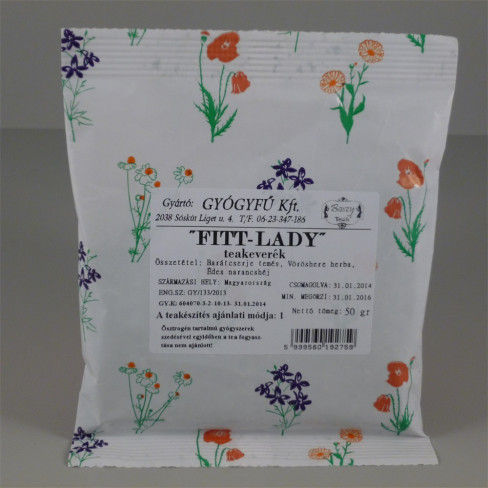 Vásároljon Gyógyfű fitt lady teakeverék 50g terméket - 697 Ft-ért