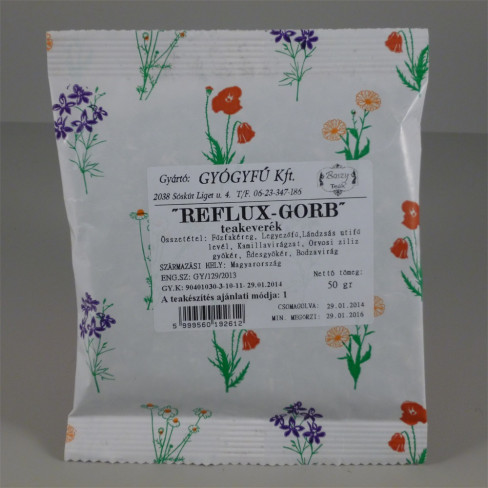 Vásároljon Gyógyfű reflux-gorb teakeverék 50g terméket - 697 Ft-ért