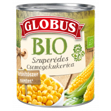 Globus bio szuperédes csem.kukorica 340g 340 g