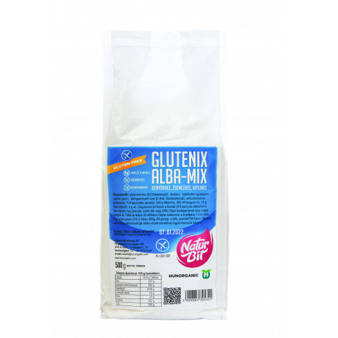 Vásároljon Glutenix alba mix lisztkeverék 500g terméket - 1.044 Ft-ért