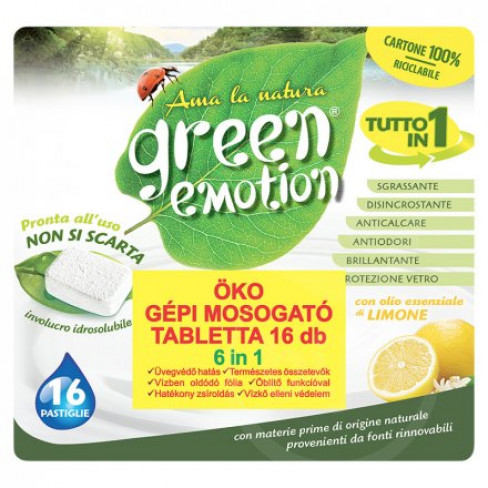 Vásároljon Green emotion öko mosogatógép tabletta 16 db terméket - 1.179 Ft-ért