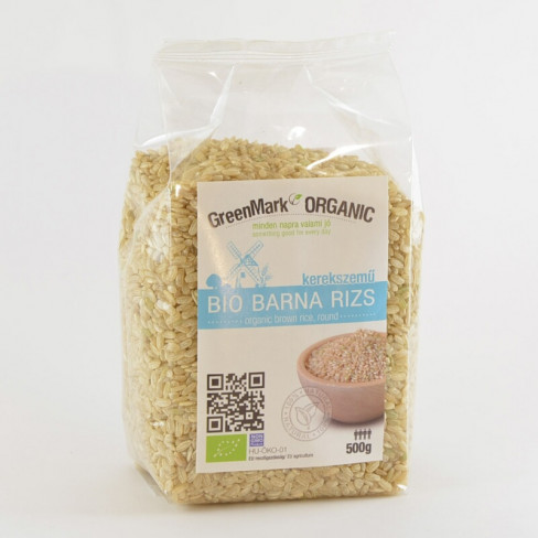 Vásároljon Greenmark bio barna rizs kerekszemű 500g terméket - 894 Ft-ért