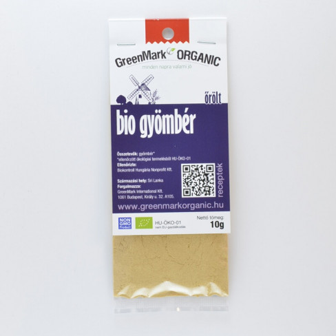 Vásároljon Greenmark bio gyömbér őrölt 10g terméket - 236 Ft-ért