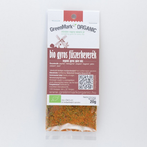 Vásároljon Greenmark bio gyros fűszerkeverék 20g terméket - 491 Ft-ért