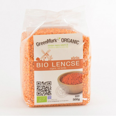 Vásároljon Greenmark bio lencse vörös 500g terméket - 1.012 Ft-ért