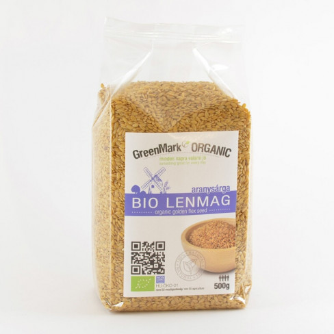 Vásároljon Greenmark bio lenmag aranysárga 500g terméket - 1.110 Ft-ért