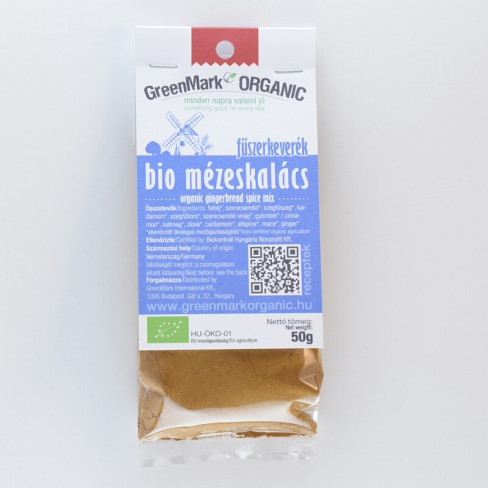 Vásároljon Greenmark bio mézeskalács fűszerkeverék 50g terméket - 972 Ft-ért