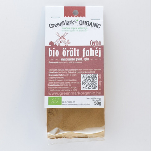 Vásároljon Greenmark bio őrölt fahéj 50g terméket - 1.277 Ft-ért