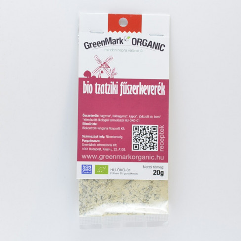 Vásároljon Greenmark bio tzatziki fűszerkeverék 20g terméket - 373 Ft-ért