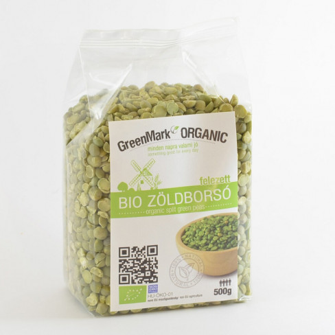 Vásároljon Greenmark bio zöldborsó felezett 500g terméket - 960 Ft-ért
