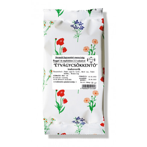GYÓGYFŰ ÉTVÁGYCSÖKKENTŐ TEAKEVERÉK 50 G