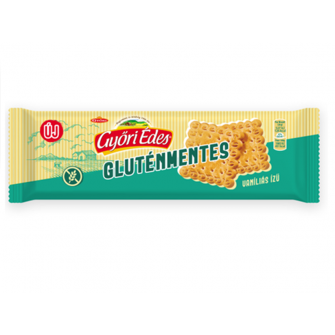 GYŐRI ÉDES VANÍLIÁS KEKSZ GLUTÉNMENTES 75 G