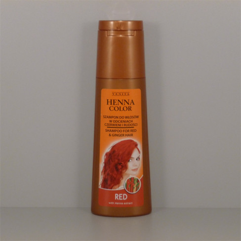 Vásároljon Henna color hajsampon piros és vörös árnyalatú hajra 250ml terméket - 727 Ft-ért