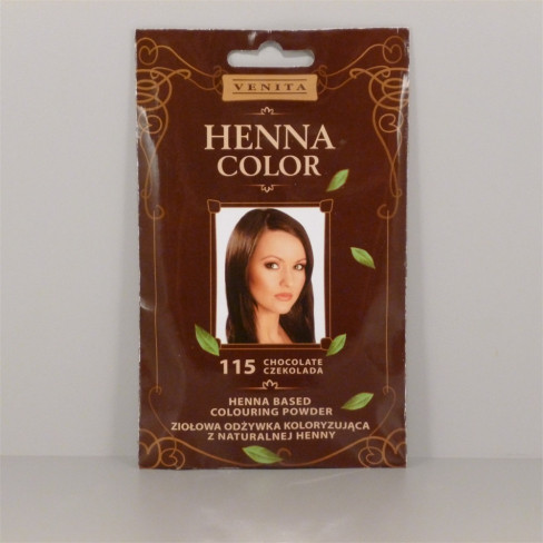 Vásároljon Henna color hajszinezőpor nr 115 csokoládé barna 25g terméket - 519 Ft-ért