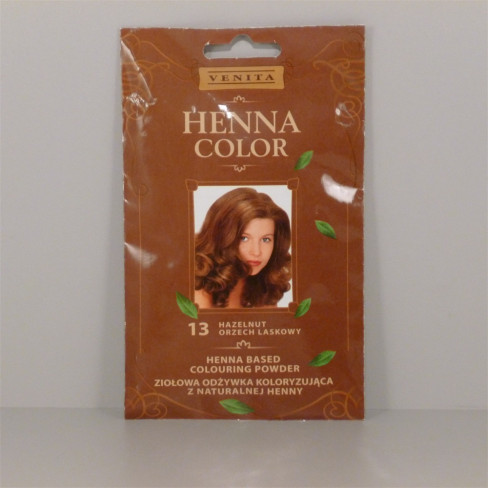Vásároljon Henna color hajszinezőpor nr 13 mogyoróbarna 25g terméket - 519 Ft-ért