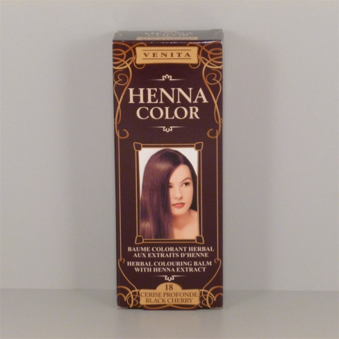 Vásároljon Henna color krémhajfesték nr 18 fekete meggy 75ml terméket - 778 Ft-ért