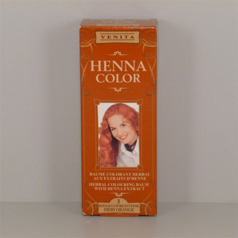 Vásároljon Henna color krémhajfesték nr 3 tűznarancs 75ml terméket - 809 Ft-ért