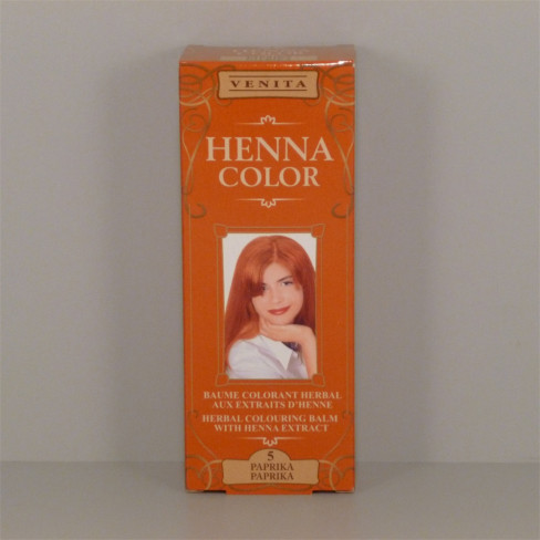 Vásároljon Henna color krémhajfesték nr 5 paprika vörös 75ml terméket - 778 Ft-ért