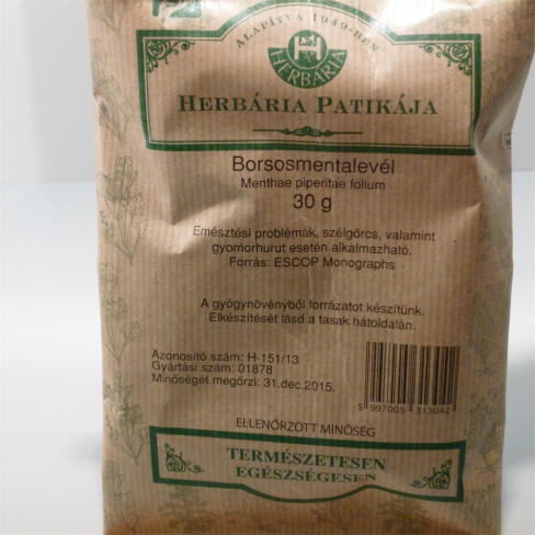 Vásároljon Herbária borsosmentalevél tea 30g terméket - 367 Ft-ért