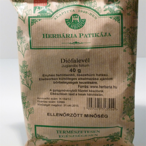 Vásároljon Herbária diófalevél tea 40g terméket - 322 Ft-ért