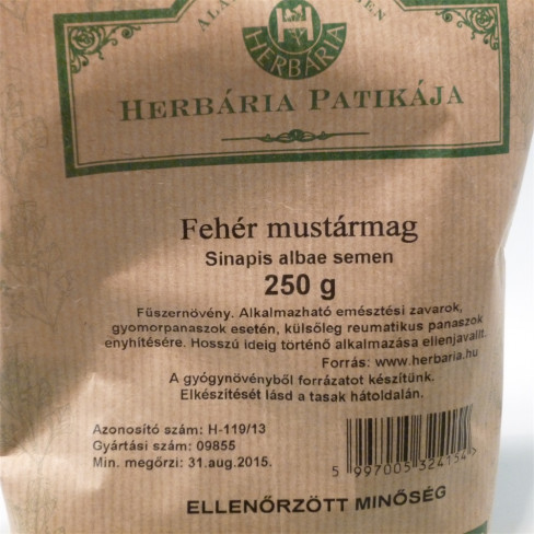Vásároljon Herbária fehér mustármag tea 250g terméket - 