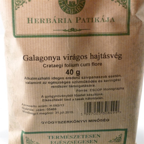 Vásároljon Herbária galagonya virágos hajtásvég tea 40g terméket - 423 Ft-ért