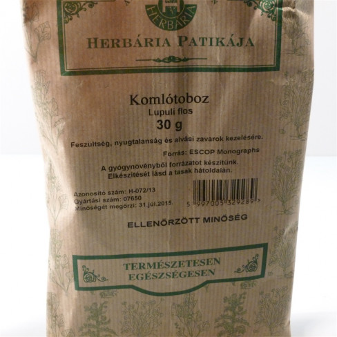 Vásároljon Herbária komlótoboz tea 30g terméket - 512 Ft-ért