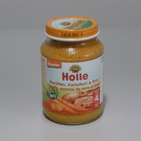 Vásároljon Holle bio bébiétel sárgarépa-burgonya maarhahússal 190g terméket - 786 Ft-ért