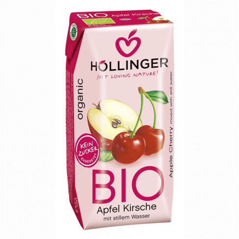Vásároljon Höllinger bio alma-meggy nektár 60% 200ml terméket - 371 Ft-ért