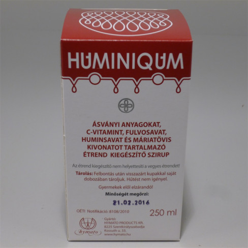 Vásároljon Huminiqum szirup 250ml terméket - 6.151 Ft-ért