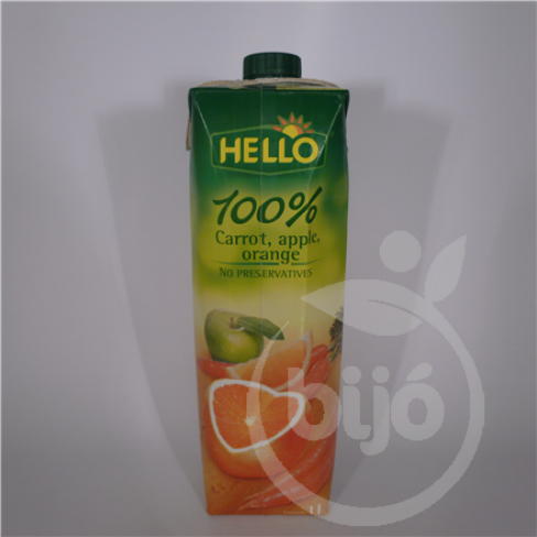 Vásároljon Hello sárgarépa-narancs-alma 100% 1000ml terméket - 454 Ft-ért