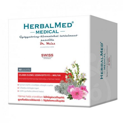 Vásároljon Herbalmed medical pasztilla 40db terméket - 4.534 Ft-ért